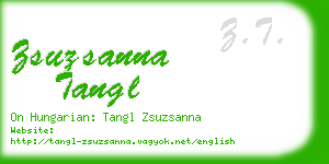 zsuzsanna tangl business card